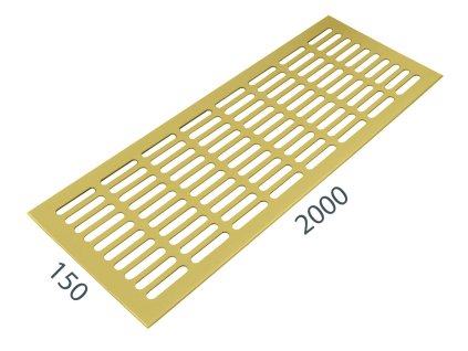 SRL - ALFA vetracia mriežka 150 x 2000 mm  ZLM - zlatá matná (C4)