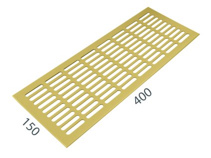 SRL - ALFA vetracia mriežka 150 x 400 mm  ZLM - zlatá matná (C4)