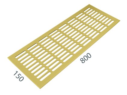 SRL - ALFA vetracia mriežka 150 x 800 mm  ZLM - zlatá matná (C4)