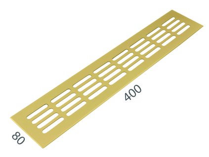 SRL - ALFA vetracia mriežka 80 x 400 mm  ZLM - zlatá matná (C4)