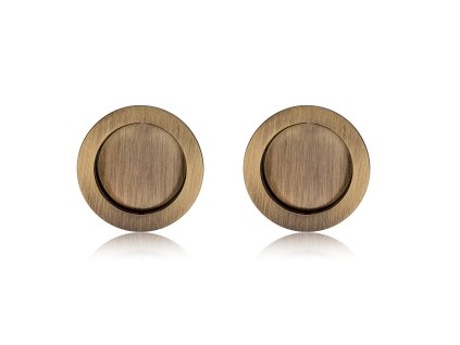 SAB - Set na posuvné dvere Hooky ZERO R bez otvoru  BRM - bronz matný (OGM)