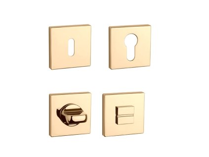 AT - ROZETA - HR 7S  ZLL PVD - zlatá lesklá (GOLD PVD)