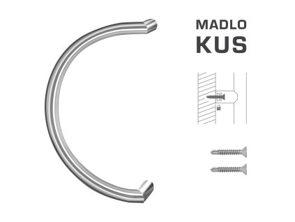 FT - MADLO kód K16 Ø 30 mm ST ks  NEM - nerez matná (F60)