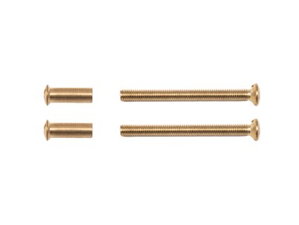 MPK -  set skrutiek s protikusom M4 x 45 mm  ZLL - zlatá lesklá