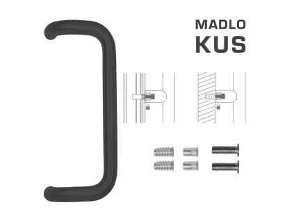 FT - MADLO kód K38 Ø 32 mm SP ks  CIM - čierna matná (FNO)