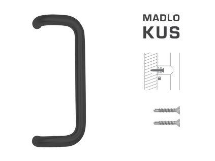 FT - MADLO kód K38 Ø 32 mm ST ks  CIM - čierna matná (FNO)