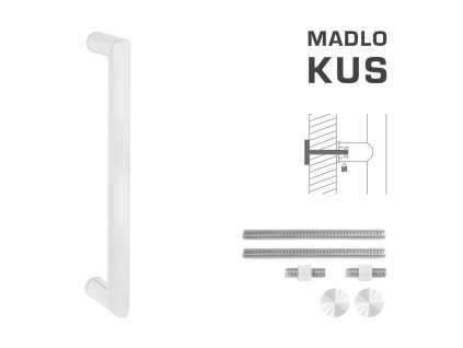 FT - MADLO kód K02 Ø 25 mm UN ks  BIM - biela matná (FBO)