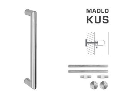 FT - MADLO kód K02 Ø 25 mm UN ks  NEM - nerez matná (F60)