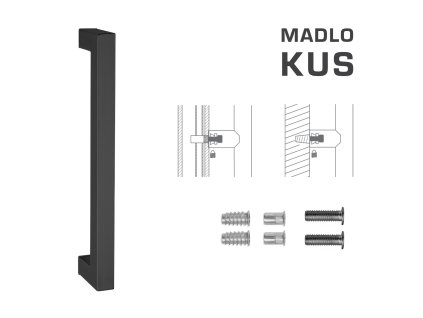 FT - MADLO kód K02K 25x25 mm SP ks  CIM - čierna matná (FNO)