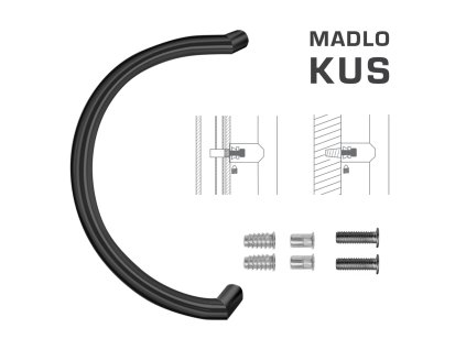 FT - MADLO kód K16 Ø 30 mm SP ks  CIM - čierna matná (FNO)