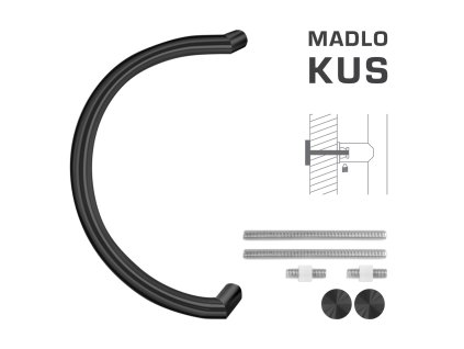 FT - MADLO kód K16 Ø 30 mm UN ks  CIM - čierna matná (FNO)