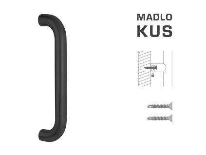 FT - MADLO kód K01 Ø 32 mm ST ks  CIM - čierna matná (FNO)