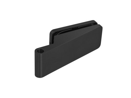 MPK -  UNIQUE R8 - Pánt na sklo horizontálny - pár  CIM - čierna matná (PBK-MS)