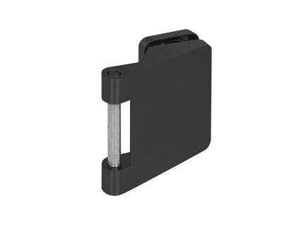 MPK -  UNIQUE R8 - Pánt na sklo vertikálny - pár  CIM - čierna matná (PBK-MS)
