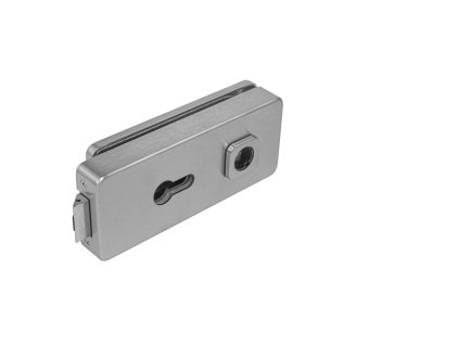 MPK -  UNIQUE R8 - ZÁMOK na sklenené dvere - PZ  NEM - nerez matná (BSS)