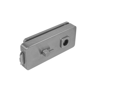 MPK -  UNIQUE R8 - ZÁMOK na sklenené dvere - WC  NEM - nerez matná (BSS)