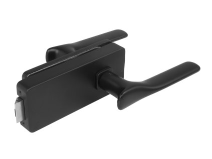 MPK -  UNIQUE R8 - ZÁMOK na sklo s kľučkou ORCHIDE - bez otvoru zadný  CIM - čierna matná