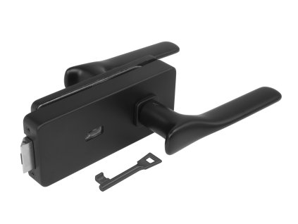 MPK -  UNIQUE R8 - ZÁMOK na sklo s kľučkou ORCHIDE - BBQ  CIM - čierna matná