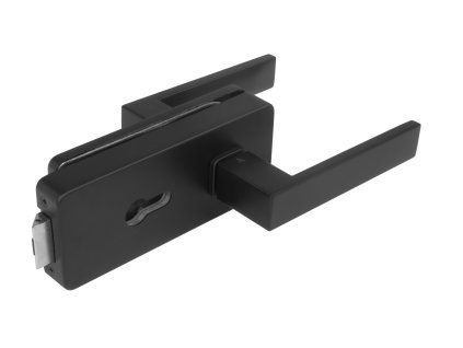 MPK -  UNIQUE R8 - ZÁMOK na sklo s kľučkou PINA - PZ  CIM - čierna matná