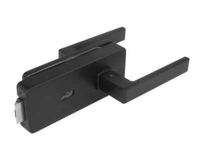 MPK -  UNIQUE R8 - ZÁMOK na sklo s kľučkou SULLA - PZ  CIM - čierna matná