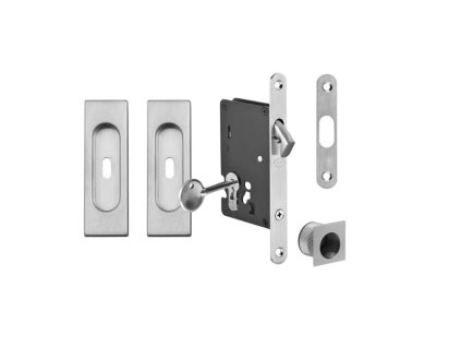 FT - Set na posuvné dvere hranatý - BB/S  NEM - nerez matná (F60)