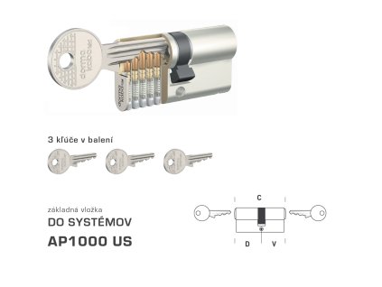 DK - AP1000 US  NIM - nikel matný