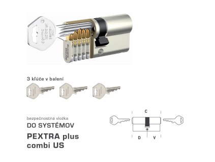 DK - PEXTRA plus combi US NIM - nikel matný