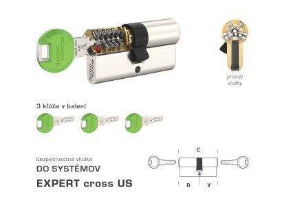 DK - EXPERT cross US NIM - nikel matný