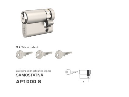 DK - AP1000 S polvložka  NIM - nikel matný