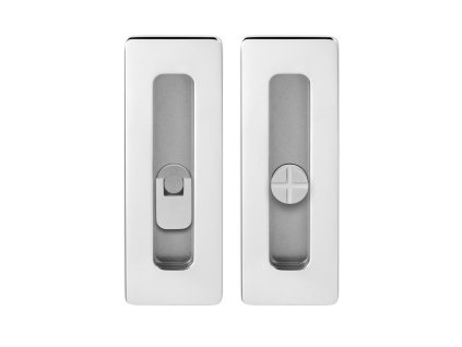 TI - Mušľa na posuvné dvere - 4181 5S - WC  CHL - chróm lesklý (03)