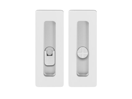 TI - Mušľa na posuvné dvere - 4181 5S - WC  BIM - biela matná (152)