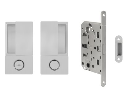 AGB - Set na otváravé dvere WAVE - HR WC  STM - strieborná matná (01)