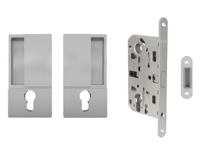 AGB - Set na otváravé dvere WAVE - HR PZ  CHM - chróm matný (32)