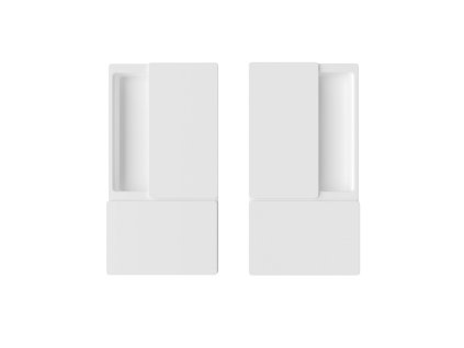 AGB - MUŠĽA WAVE na posuvné dvere bez otvoru  BIM - biela matná (FM)