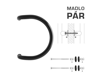 WA - MADLO M1 WA/A-DHP pár  CIM - čierna matná (RAL 9005)