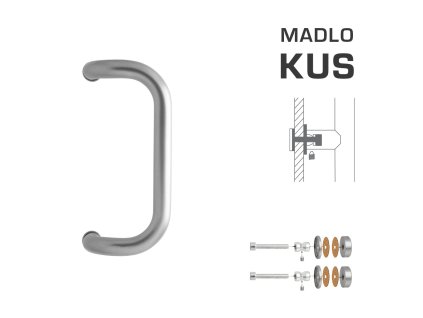 WA - MADLO M2 WA/C-S-SKLO ks  STM - strieborná matná (RAL 9006)