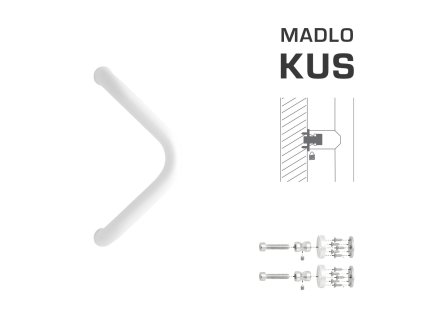 WA - MADLO M6 WA/B-D-DREVO ks  BIL - biela lesklá (RAL 9016)