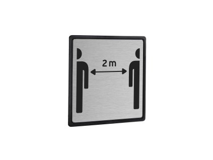 JNF - PIKTOGRAM ODSTUP 2m IN.26.934  NEM - nerez matná
