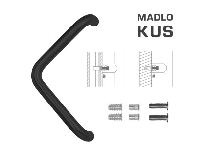 FT - MADLO kód K14T Ø 32 mm SP ks  CIM - čierna matná (FNO)
