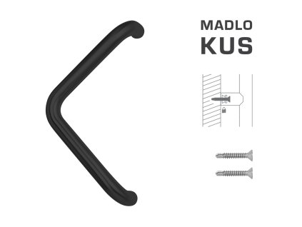 FT - MADLO kód K14T Ø 32 mm ST ks  CIM - čierna matná (FNO)