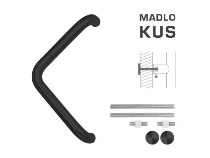 FT - MADLO kód K14T Ø 32 mm UN ks  CIM - čierna matná (FNO)