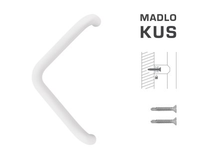 FT - MADLO kód K14T Ø 32 mm ST ks  BIM biela matná (FBO)