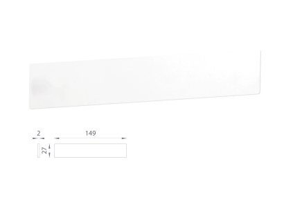 ASG - Výplň HEDERA  BIM - biela matná (WHITE)