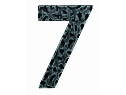 LR - DOMOVÁ ČÍSLICA  "7" - 120 mm  CIK - čierna kovaná
