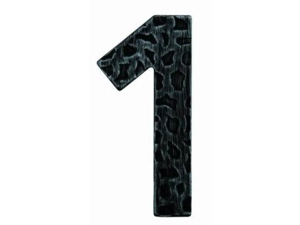 LR - DOMOVÁ ČÍSLICA  "1" - 120 mm  CIK - čierna kovaná
