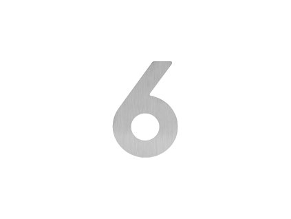 LR - DOMOVÁ ČÍSLICA "6"/"9" - 60 mm - nalepovacia  NEM - nerez matná