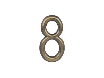 MPK -  DOMOVÁ ČÍSLICA "8"- 75 mm - nalepovacia  BRM.LL - bronz matný
