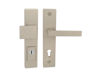 TI - FORTE PLUS 3214/SQUARE 2275 - SH, hrúbka dverí 84-90 mm  NIM - nikel matný (142)