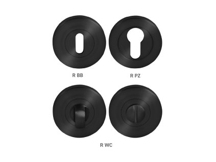 MPK -  ROZETA - R  CIM - čierna matná (FB)