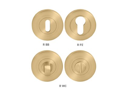 MPK -  ROZETA - R  ZLM - zlatá matná (SATIN BRASS)